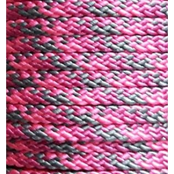 PPM touw 8 mm roze/oud roze/grijs